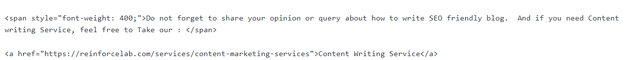 Anchor text html